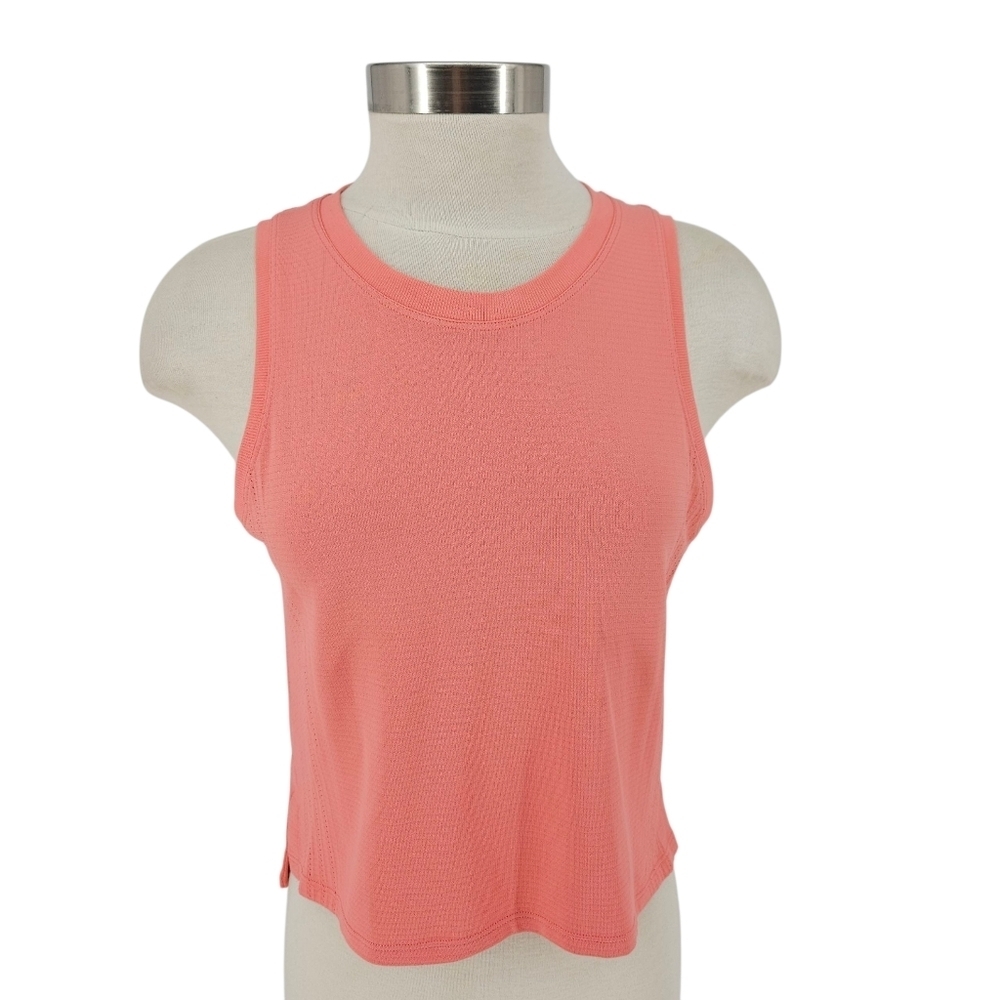 Lululemon Train To Be Peach Pink Tank Top Sleeveless Athletic Workout Shirt S/M